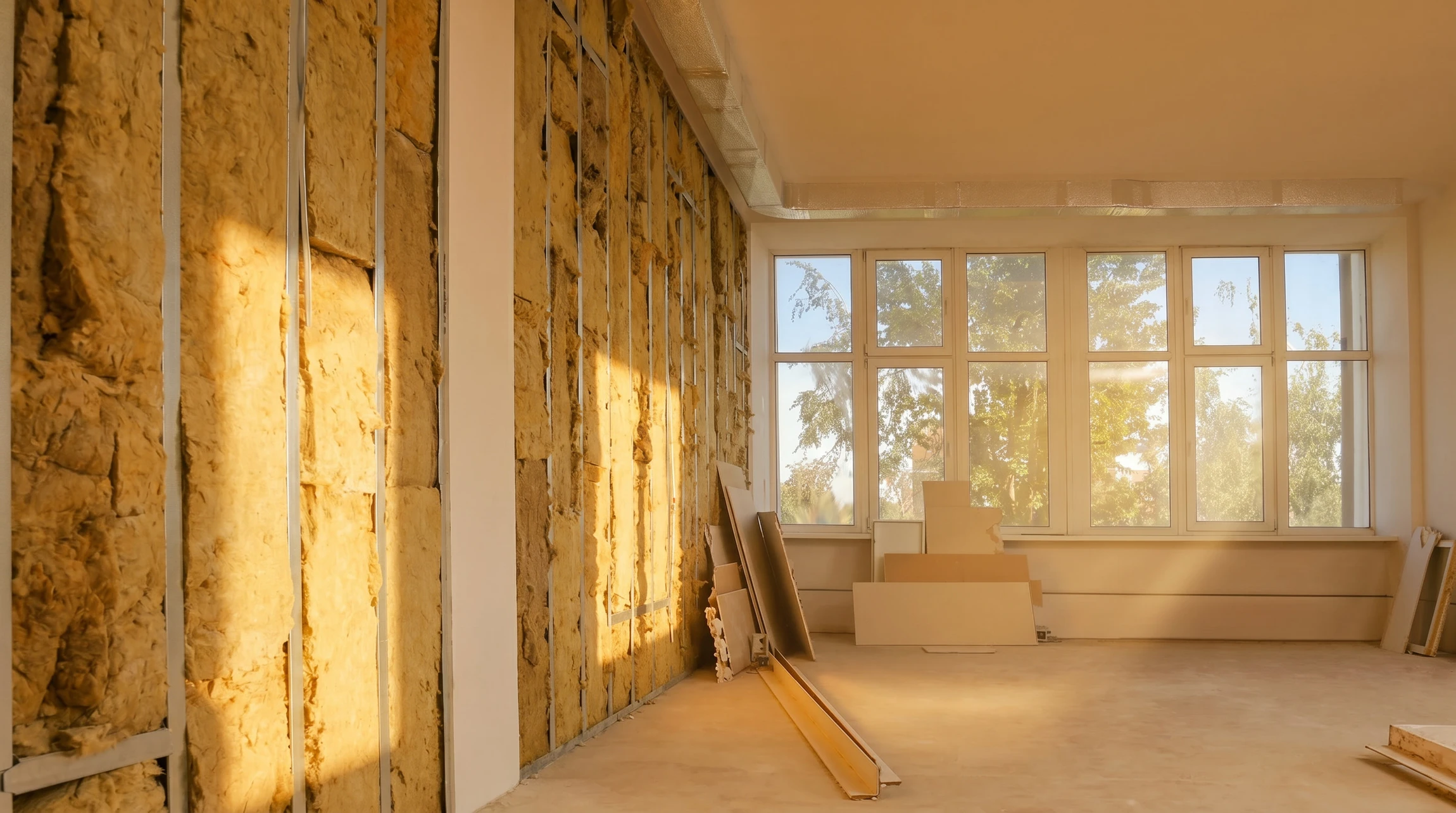 Photographie d'une maison individuelle de style traditionnel français avec façade en pierre ou brique, montrant clairement une isolation thermique par l'extérieur en cours d'installation ou récemment complétée (panneaux isolants visibles sous enduit ou finition), prise de jour en angle qui met en avant la partie avant de la maison. L'image doit montrer un contexte résidentiel clair, avec jardin ou environnement domestique, sans personnages ni éléments distrayants.